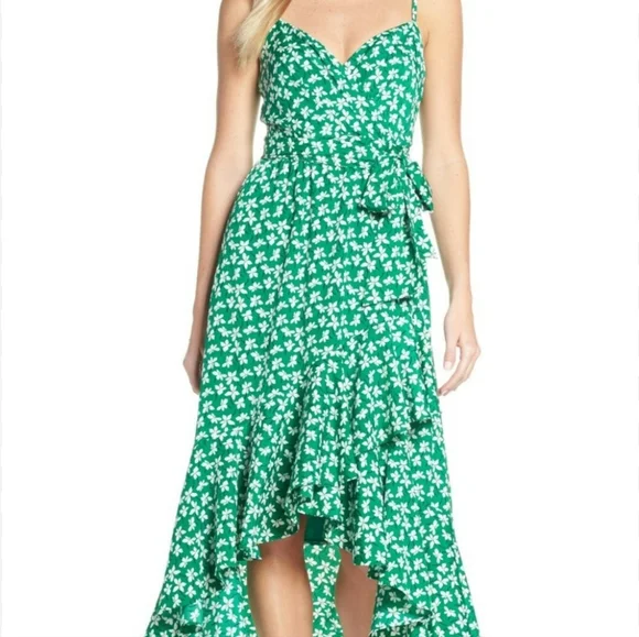 Eliza J | Dresses | Eliza J Green Floral Womens Dress Highlow Faux Wrap Midi Dress Size M | Poshmark Eliza J | Dresses | Eliza J Green Floral Womens Dress Highlow Faux Wrap Midi Dress Size M | Poshmark